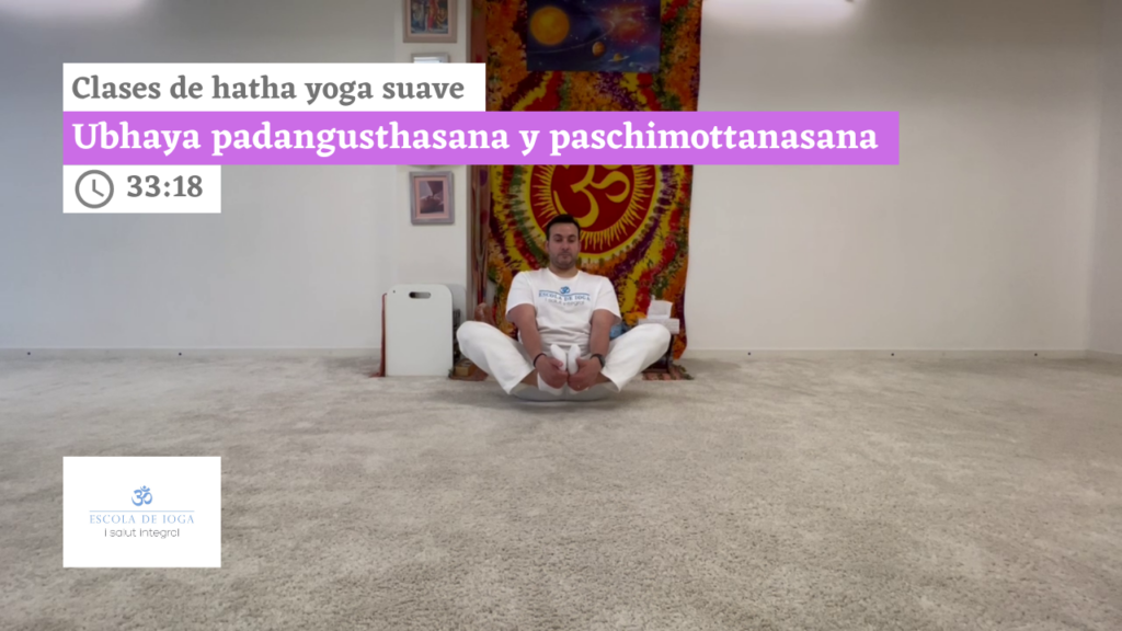 Hatha yoga suave: ubhaya padangusthasana y paschimottanasana
