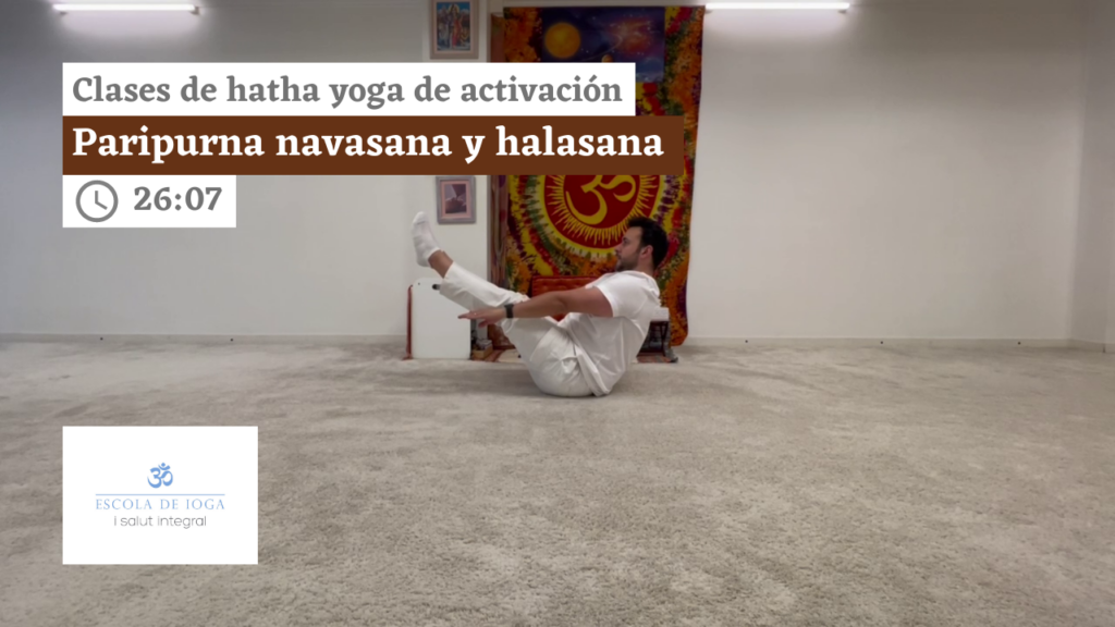 Hatha yoga de activación: paripurna navasana y halasana
